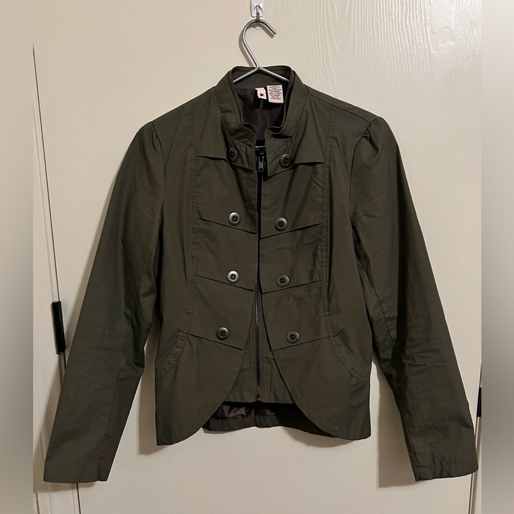 Stella Starr Cotton Military Jacket zip Up Shirt